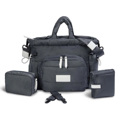 Avery Row Baby Changing Tote Bag - Soft Black