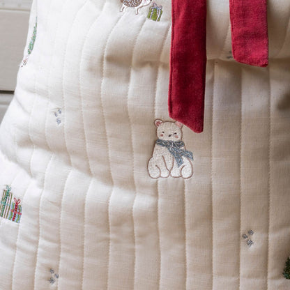Avery Row Christmas Present Sack - Polar Bear