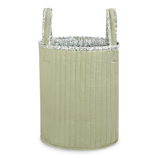 Avery Row Large Quilted Storage Basket - Riverbank / Willow