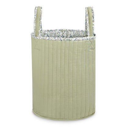 Avery Row Large Quilted Storage Basket - Riverbank / Willow