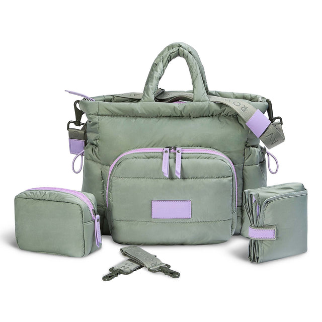 Avery Row Baby Changing Tote Bag - Olive