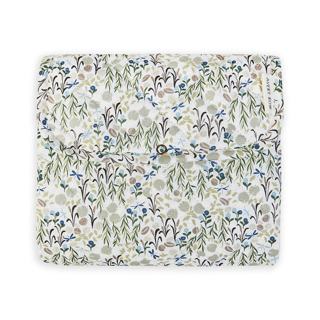 Avery Row Cotton Travel Baby Changing Mat - Riverbank