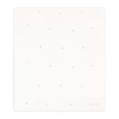 Avery Row Embroidered Muslin Blanket - Anemone