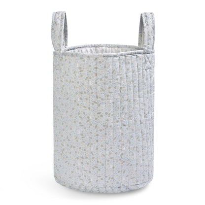 Avery Row Large Quilted Storage Basket - Nature Trail / Stripe