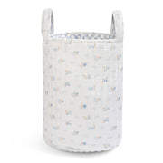 Avery Row Large Quilted Storage Basket - Coastline / Waves