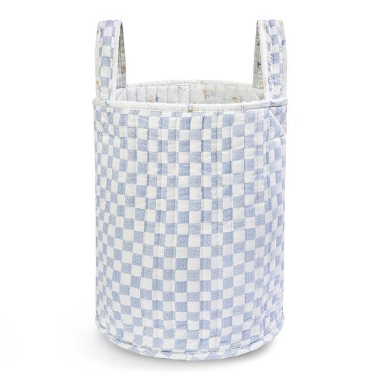 Avery Row Large Quilted Storage Basket - Coastline / Waves
