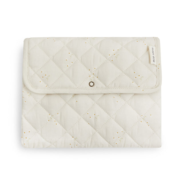 Avery Row Cotton Travel Baby Changing Mat - Wild Chamomile