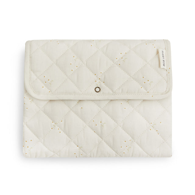 Avery Row Cotton Travel Baby Changing Mat - Wild Chamomile