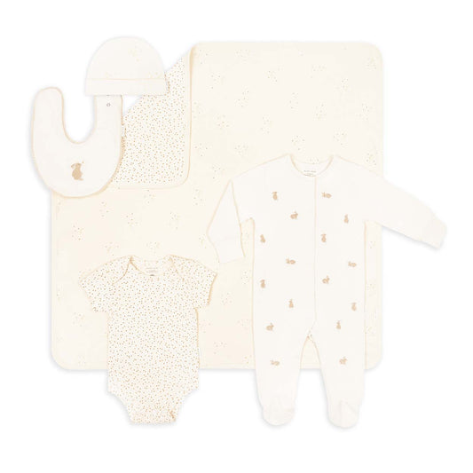 Avery Row New Baby Starter Gift Set - Bunnies / Daisy Meadow / Wild Chamomile
