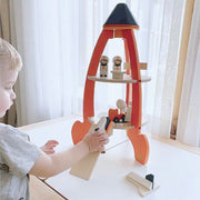 Tender Leaf Wooden Cosmic Rocket Playset
