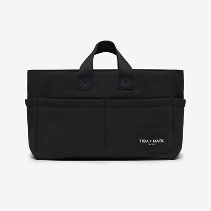 Tiba + Marl Canvas Organiser Caddy / Pocket Tote Insert - Black