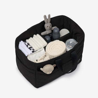 Tiba + Marl Canvas Organiser Caddy / Pocket Tote Insert - Black