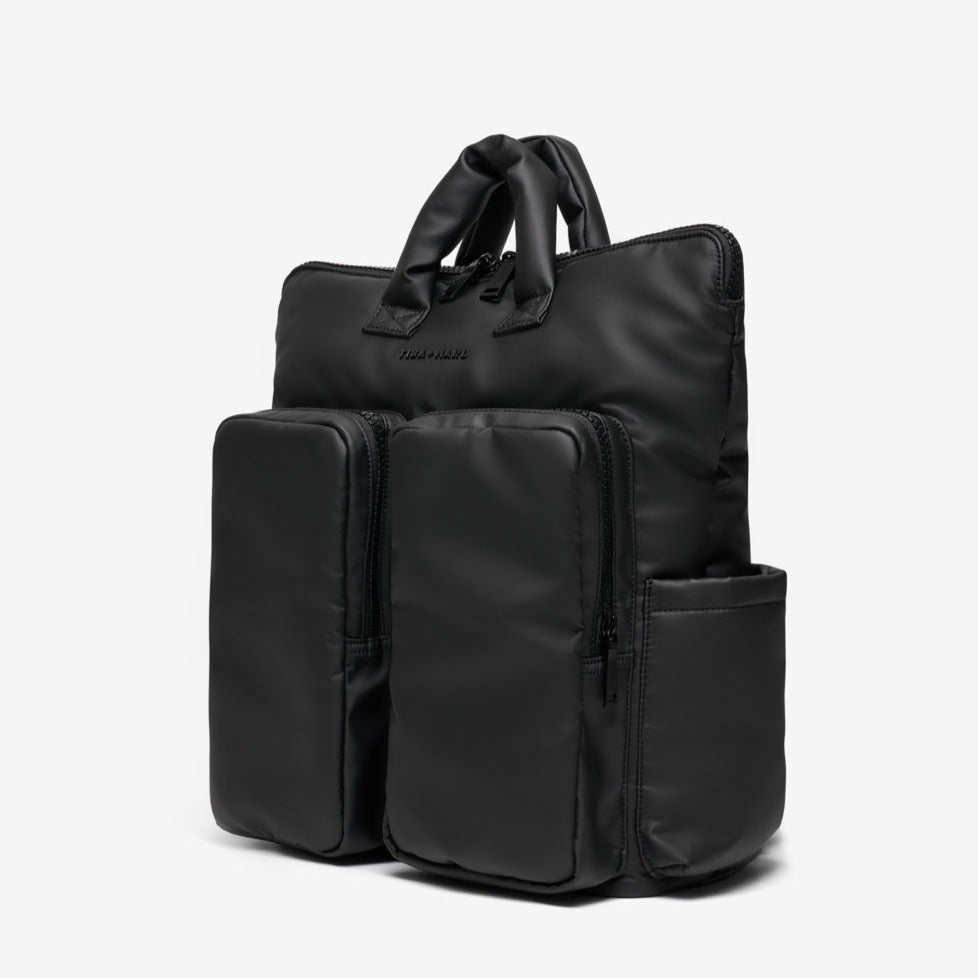 Tiba + Marl Ozzy Changing Tote / Backpack - Matte Black