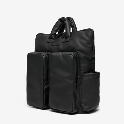 Tiba + Marl Ozzy Changing Tote / Backpack - Matte Black