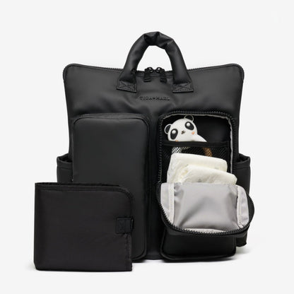 Tiba + Marl Ozzy Changing Tote / Backpack - Matte Black