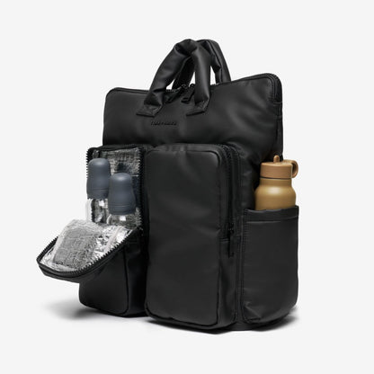 Tiba + Marl Ozzy Changing Tote / Backpack - Matte Black