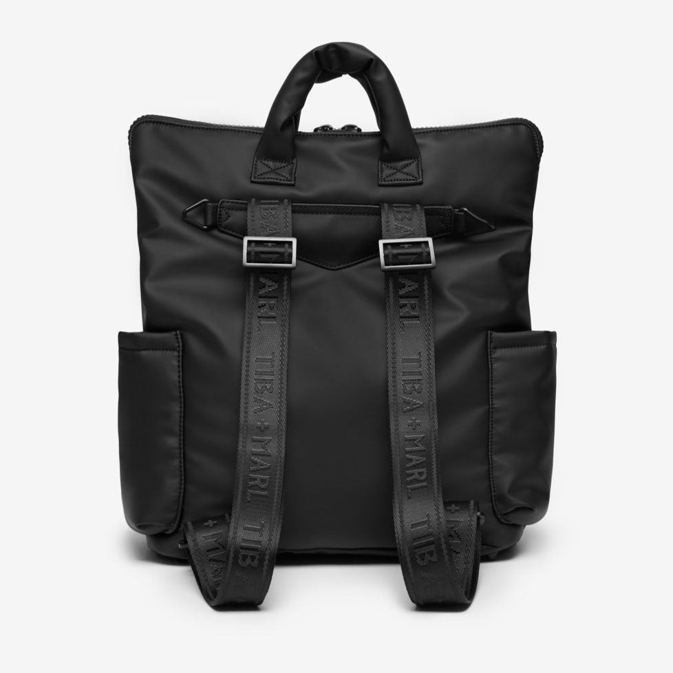 Tiba + Marl Ozzy Changing Tote / Backpack - Matte Black