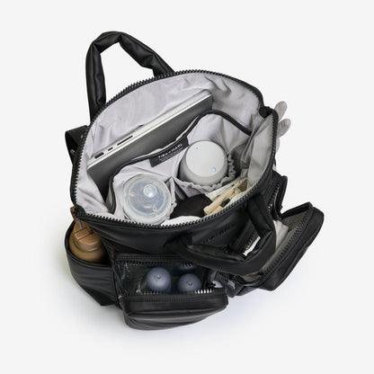 Tiba + Marl Ozzy Changing Tote / Backpack - Matte Black