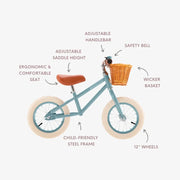 Banwood First Go Balance Bike - Teal