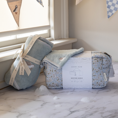 Avery Row Bathtime Bundle New Baby Gift Set - Nature Trail