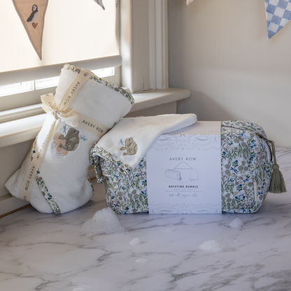 Avery Row Bathtime Bundle New Baby Gift Set - Riverbank