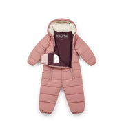 Toastie Quilted Snowsuit - Damask Pink