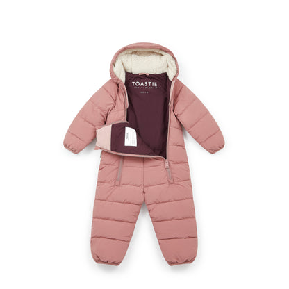 Toastie Quilted Snowsuit - Damask Pink