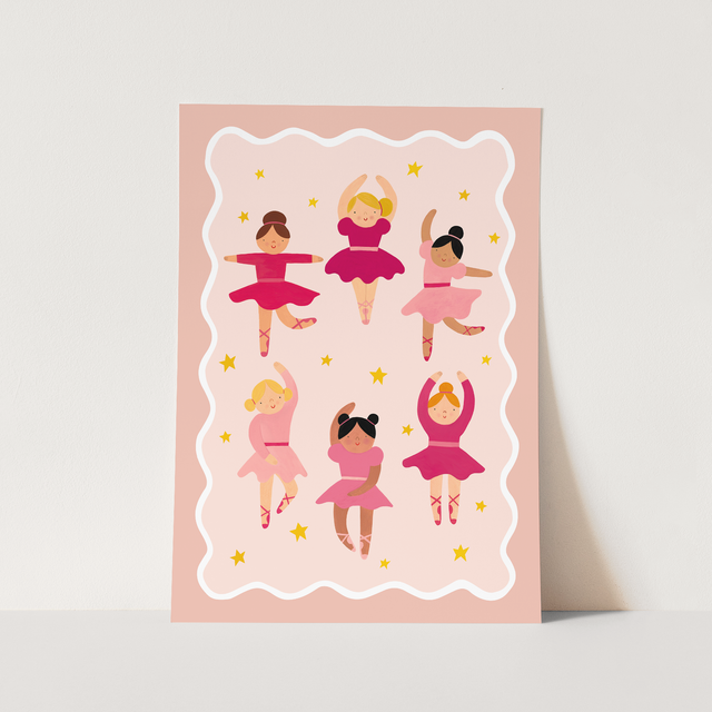Kid Of The Village Ballerinas Fine Art Print