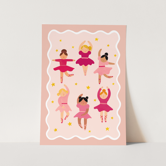 Kid Of The Village Ballerinas Fine Art Print