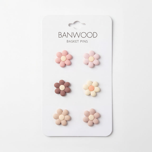 Banwood Pin & Ride Basket Pins - Flowers