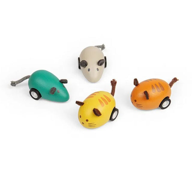 Bigjigs Toys Cat or Mouse Pull Back Toy