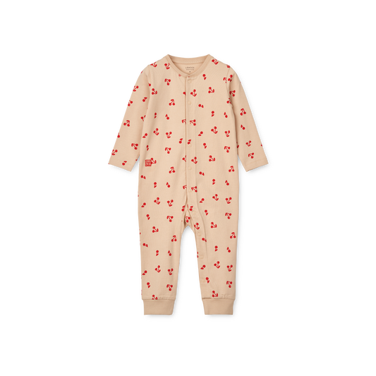 Liewood Birk Printed Pyjamas Jumpsuit - Cherries / Apple blossom