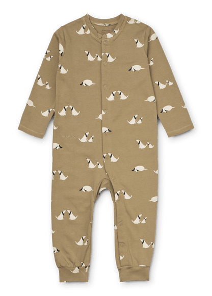 Liewood Birk Pyjamas Jumpsuit- Dog/Oat