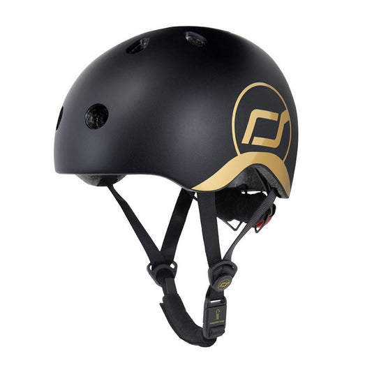 Scoot & Ride Black and Gold Helmet