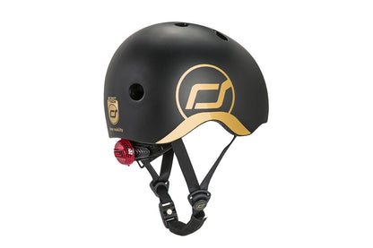 Scoot & Ride Black and Gold Helmet