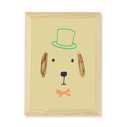 Hibou Design Bruno Dog Art Print - Hay
