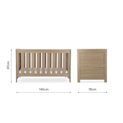 CuddleCo Burford 2 Piece Nursery Furniture Set - Oak