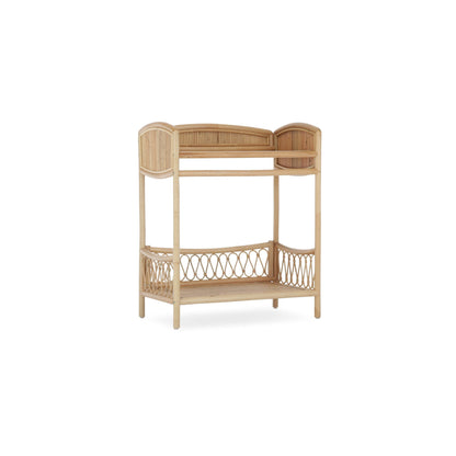 CuddleCo Aria Wave Changer With Hanging Rail - Rattan