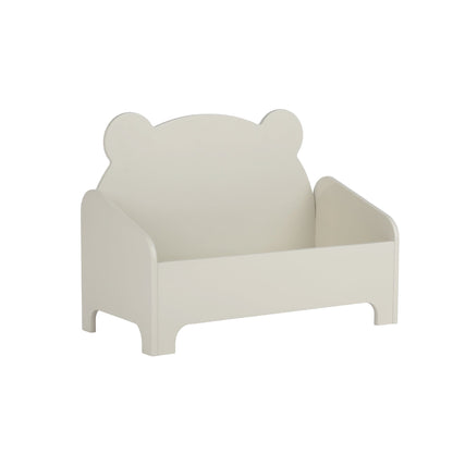 CuddleCo Play House Bear Book Storage - Pebble