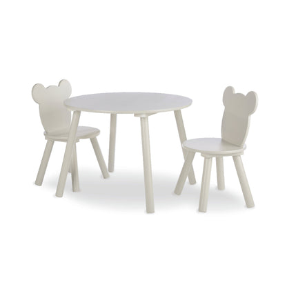 CuddleCo Play House Bear Table & 2 Chairs - Pebble