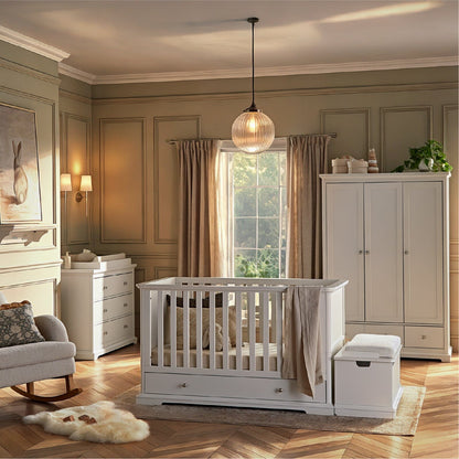 CuddleCo Beaumont 3 Piece Nursery Furniture Set - White