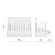CuddleCo Beaumont Grand Cot Bed - White