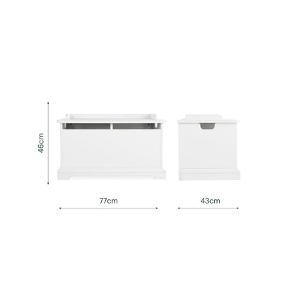 CuddleCo Beaumont Storage Box - White