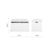CuddleCo Beaumont Storage Box & Cushion Set - White