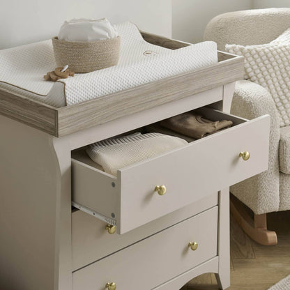 CuddleCo Clara Dresser Changer - Cashmere & Ash