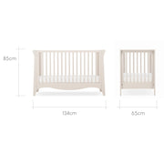 CuddleCo Clara Mini Cot Bed - Cashmere