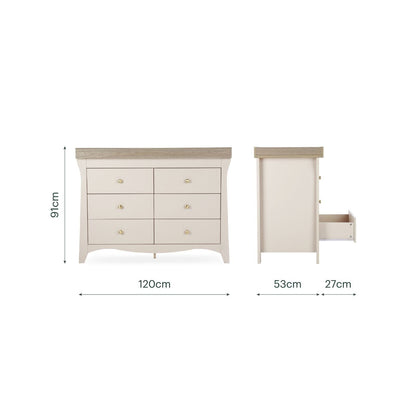 CuddleCo Clara Luxe 3 Piece Furniture Set - Cashmere & Ash