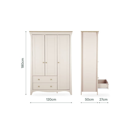 CuddleCo Clara Luxe 3 Piece Furniture Set - Cashmere & Ash