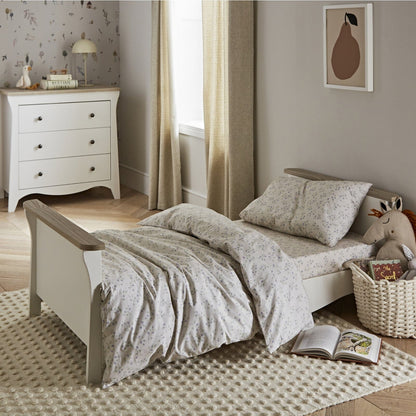 CuddleCo Clara 3 Piece Nursery Furniture Set - White & Ash