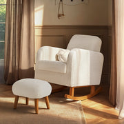 CuddleCo Etta Nursing Chair & Footstool - Boucle Off White